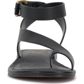 Vince Camuto Women's Liba Flat Sandal, Black, 11