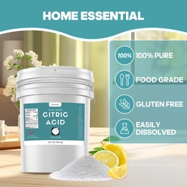 44.1 lbs Citric Acid Powder Food Grade, Citric Acid for Canning, 100% Pure, Natural Preservative, Ideal for Cooking and Baking, Citric Acid for Cleaning & DIY Bath Bombs