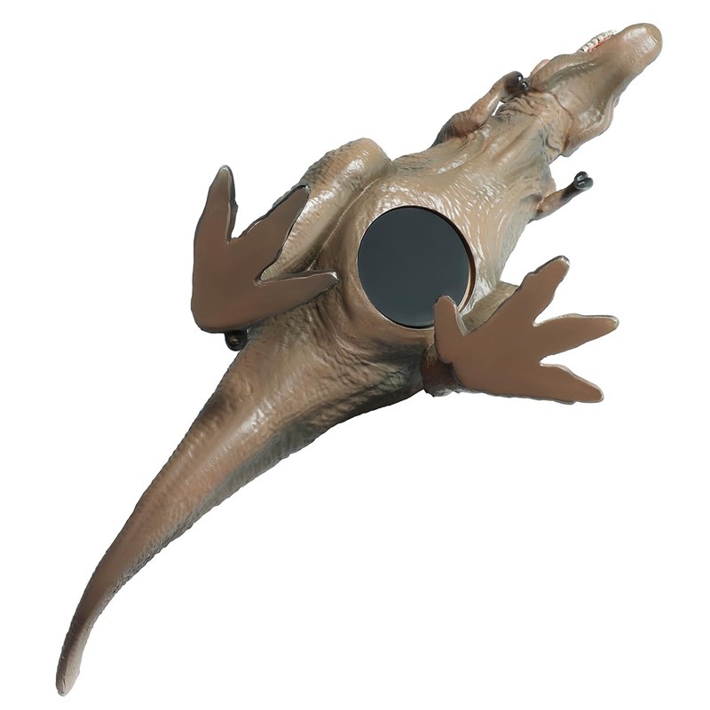 MASSJOY Resin Brown Dinosaur T-Rex Piggy Bank, Boy Birthday Present.
