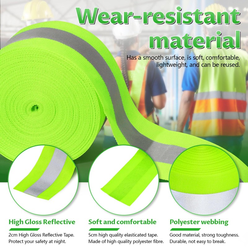 Sekonow 2'' x 59ft Reflective Tape for Clothing, High Visibility