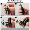 MAD OWL 3-Pin XLR 90 Degree Adapter, Adjustable Male to
