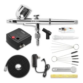 Kit Aerógrafo Juemel Multiuso Doble Acción Para De Pasteles