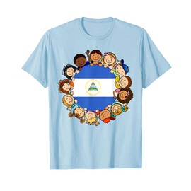 Nicaragua Flag Nicaraguan Kids Boy Hispanic Heritage Month T-Shirt