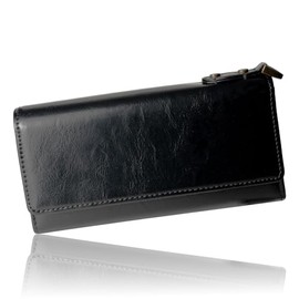 DEVICE (デバイス) Long Wallet, Wallet, Men's and Women's, Large Capacity Crass Long Wallet, Black
