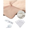 Fizzest Duvet Snaps to Hold Comforter，Duvet Clips Fasteners Inside，Hacks to