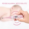 Snomd Flexibles Digitales Thermometer Fieberthermometer für Erwachsene und Kinder, Mund-