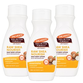Palmer's Shea Butter Formula Raw Shea Nourish Daily Body Lotion, 48-Hour Moisture with Vitamin E, 250ml, Pack of 3 | Click 'Customise Now' to Create Your Bulk Buy Option