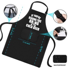 JMYJTSHDP Aprons for Men, Mens Apron, Funny Aprons for Men, Chef cooking apron, Husband Birthday Gift, Gifts for Husband, Father's Day Gifts for DadChristmas Thanksgiving beer gift.