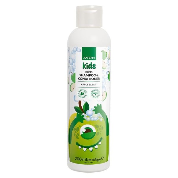 Avon Kids 2-in-1 Shampoo and Conditioner - Apple Scent, 200ml