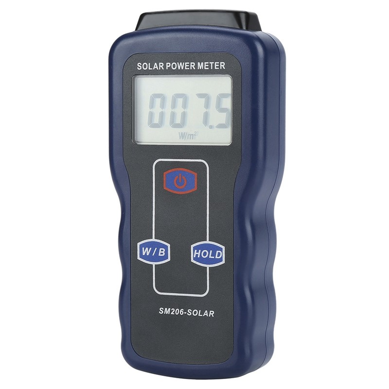 SM206 Digital Solar Power Meter Sun Light Radiation Measuring Testing