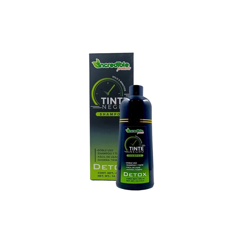 Shampoo Para Canas Con Tinte Para Cabello Color Negro 2