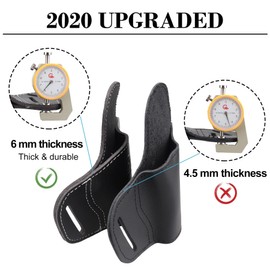 Kosibate 1911 Holster OWB, Leather Pancake Holster Fits All 1911 Style Handguns - Colt 1911 - Sig Sauer - Remington - Ruger & More Black