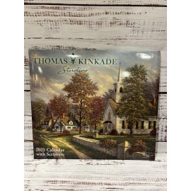 Thomas Kincade 2025 Thomas Kinkade Painter of Light Scripture Wall Calendar Andrews McMeel New