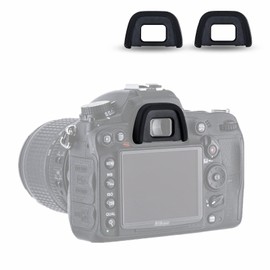 2pcs JJC DK-21 DK-23 Eyecup Eyepiece Nikon D750 D610 D600 D7200 D7100 D7000 D90 D80 D70S D70 D60 D300 D300s D200 D100 D100 D100 5100 D5000 Compatible DK-21 DK-23 Eyepiece