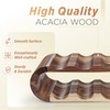 BLUEWEST Wooden Wine Racks Countertop, 8 Bottle Wine Rack, Acacia