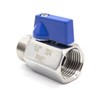QiiMii SS304 New 1/2" Stainless Mini Ball Valve BSPT Famale