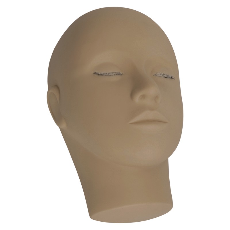 Eyelash Extension Mannequin Head 3 Layer Lashes Makeup Beauty Silicone