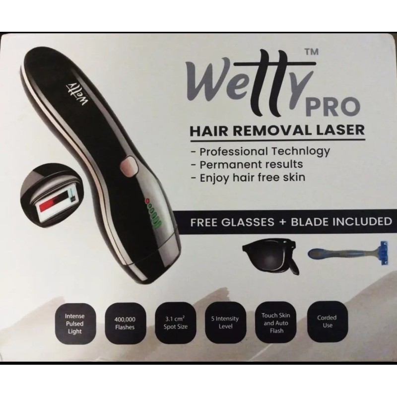 Wetty Pro Hair Removal Laser Professional Technology Permanent Results
