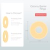 DERAYMI 10 Pack Moldable Ostomy Barrier Rings, 2mm Thickness Sting-Free