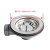 Kitchen Sink Collection, 114mm Kitchen Stainless Steel Sink Drain Strainer