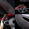 Steering Wheel Cover Braided Suede Leatherette Steering Wheel Cover Small