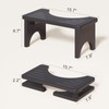 Set of 2 Foldable Toilet Stool, 7 Inch Poop Squatting