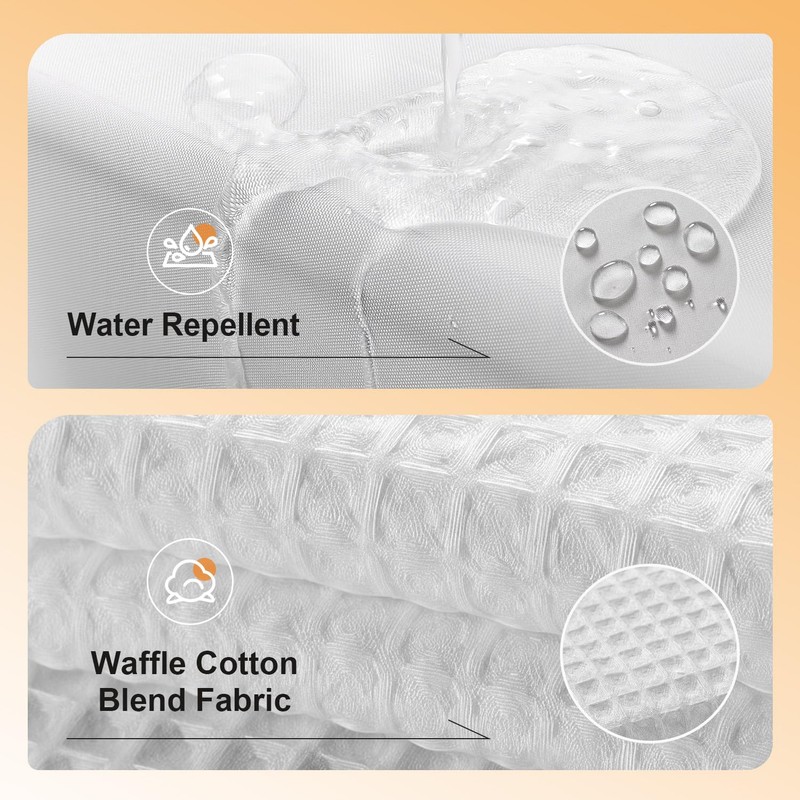 River Dream Cotton Blend No Hook Shower Curtain with Snap