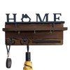Key Holder Wall Mount - Rustic Wooden Key Hanger Key