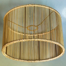 lampshade rattan lampshades bamboo Round lampshade,natural drum bamboo lamp shades woven boho lampshade For Table Lamp Bedside Lamp Chandeliers,Cylinder Drum Decorative Lamps shades Medium Lamp Cover