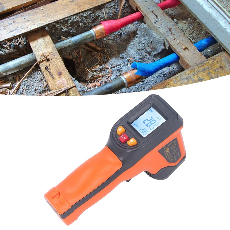 Kitchen Infrared Thermometer, Digital Display Handheld Temperature Measuring Gun for