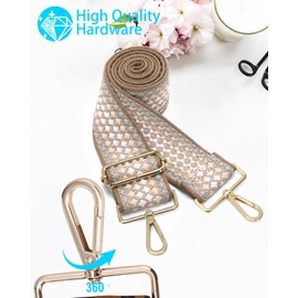 GINJKGO Purse Straps Women's Crossbody Handbags - Purse Straps Replacement Crossbody, Removable Shoulder Strap for Bucket Bags