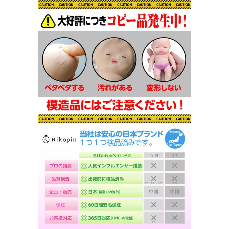 Rikopin Babies Squishy Squishy Doll Toy Squeeze Toy Stress Relief