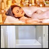 Remagr 8 Pieces Bathtub Shower Splash Guards Curtain Clips Set