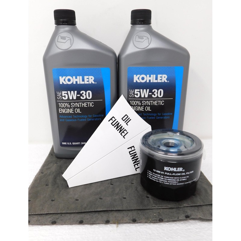 Kohler 5W-30 Full Synthetic Oil Change Kit 2 Quarts oil