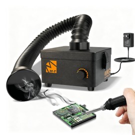 M-T Solder Fume Extractor, 80W 168m³/h Soldering Fume Extractor Smoke Absorber with HEPA Filter & Carbon, 3-speed Adjustment for Soldering, Welding, 3D Printing