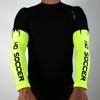 HO Soccer Academy, Manicotto antiabrasione da portiere, unisex, colore lime,