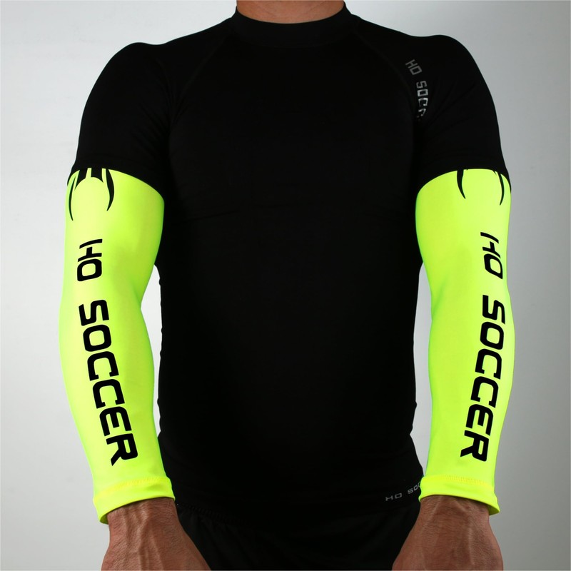 HO Soccer Academy, Manicotto antiabrasione da portiere, unisex, colore lime,