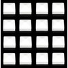 New Plastic White 2x2 Fence Post Caps for Metal, Plastic,Vinyl