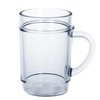 AIOS Set of 2 Unbreakable Polycarbonate Stackable Clear Beakers/Mugs with