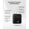 PQRQP 3 in 1 Microphone for iPhone/Android/Camera, Wireless Lavalier Microphone,