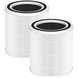 2 Pack AC400 Air Purifiers Replacement Filter for Purivortex AC400 Air Purifier, 3-in-1 H13 True HEPA Technology High Efficiency, White