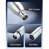 PNGKNYOCN 1pcs 3 Pin XLR Female to BNC Female Connector