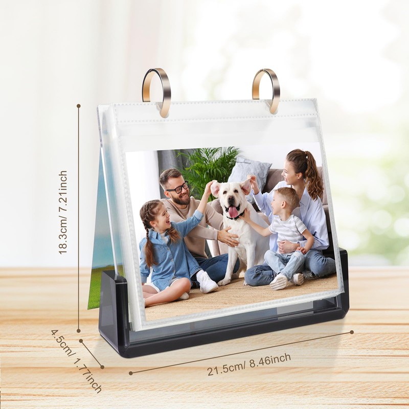 5x7 Acrylic Landscap Photo Album Desktop Standing Flip Photo Album