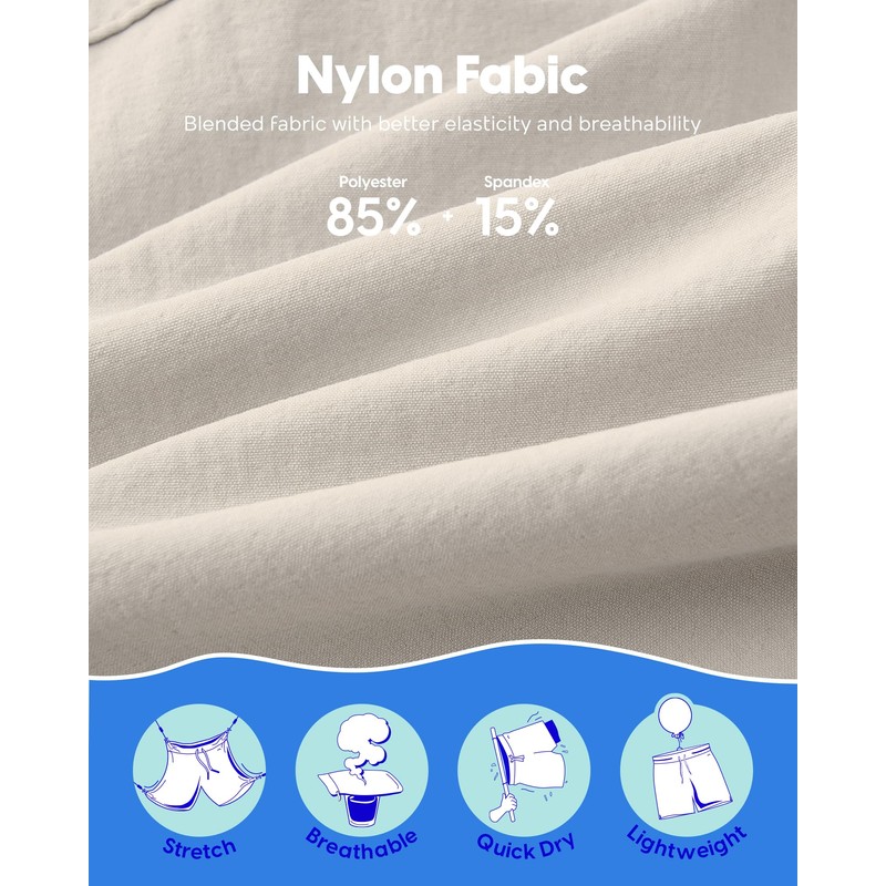 maamgic Mens Swim Trunks 5" with Compression Liner Stretch Quick