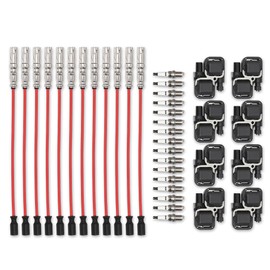 LQI Ignition Coil & Wireset & Spark Plug Compatible with Chrysler Crossfire 2004-2008, Fit Benz C CL CLK ML Class C240 1998-2010 UF359, 1587303, 5C1226, 1587803, 50981388AA, 5098138AA, C671, CUF359