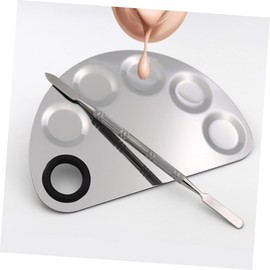 minkissy Makeup Palette Set Metal Mixing Trays for Nail Art Makeup Artists Portable Easy to Clean
