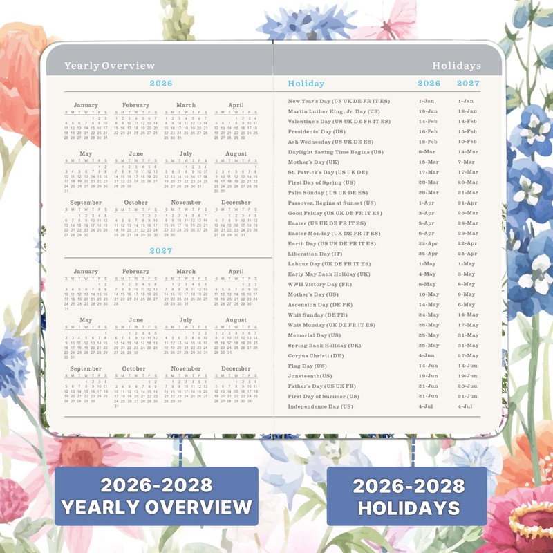 2026-2029 Pocket Calendar - Pocket Planner from Jul. 2026 to