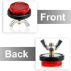 Muoqele 6PCS Red Reflectors Motorcycle License Plate Frame Bolts and