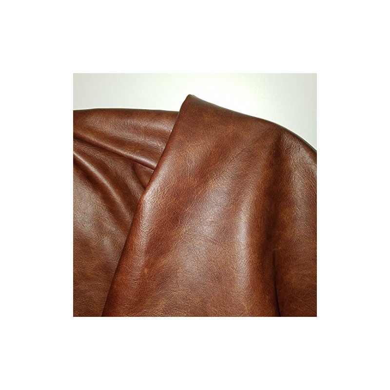 NAT Leathers Brown Cognac Weekender Two Tone Soft Upholstery Chap