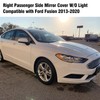 Adzfel Compatible with Ford Fusion Side Mirror Cover Cap 2013